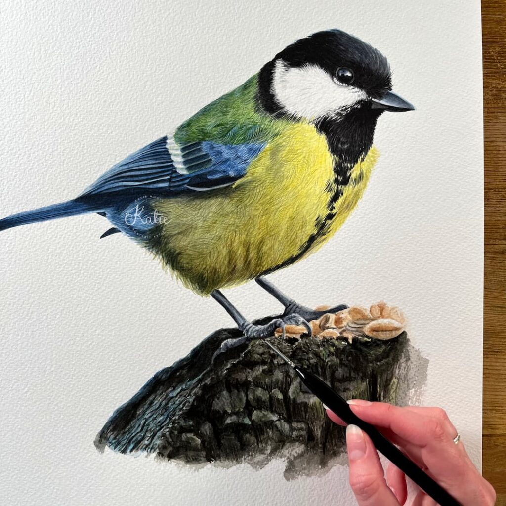 Great tit Finished photo